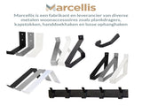 Marcellis - 1x Industrial towel hook - towel holder - hanging hook - 4 hooks - stainless steel V1189-WXFBOL-98-5