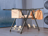SOGA 1.6m Portable Wing Shape Clothes Drying Rack Foldable Space-Saving Laundry Holder BSYXYJ160