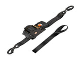 Retractable Ratchet Straps, 50.8 mm x 3 m, Tie Down Straps with S Hooks, 1375 kg Break Strength, 2 V952-SXGJLD2INCH11IDZ4001V0