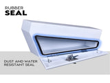 Under Tray Tool Box Underbody Pair Set 750mm White Aluminium V379-UTRYWHTL7SET07