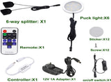 Dimmable & Timing Under Counter Lights Kitchen with Wireless RF Remote,Ultra-Thin 240V LED Cabinet V1171-CC-BDABFD012