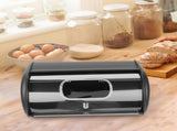 Stainless Steel Bread Box for Kitchen Storage - Household Bread Keeper Container 1 Set V1192-AZ-W-32299