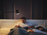 Battery Operated Sconces Set of 2, Swing Arm Lamp with Remote Control, Not Hardwired Led V1171-CB-SA-CWL-CCT-2
