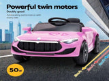 Rigo Kids Electric Ride On Car Toys Cars Headlight Music Remote Control 12V Pink RCAR-MASRT-S-PK
