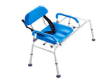 Sliding Tub Transfer Bench with 360 Degree Swivel Seat, Sliding Shower Chair with Pivoting Armrest & V952-YDSYGZYTLSLK85WSBV0