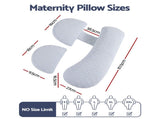 Giselle Bedding Cooling Pregnancy Pillow Adjustable Maternity Pillow for Sleeping, Body Pillows for PILLOW-MAT-COOL-AD-BL