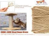 50M Sisal Rope for Cat Scratchers, Cat Scratching Sisal Rope 6mm Natural Jute Hemp Rope, Ideal for V1259-DP01-A-3994