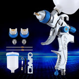 Giantz Spray Gun Paint Gun HVLP Gravity Feed 1.4mm 1.7mm 2.0mm Nozzles Included GSG-1SG-WH