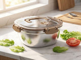 Stainless Steel Food Storage Containers, Leakproof Metal Food Boxes with Lid for Meal V1366-AZ2-W-23569