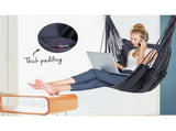 Gardeon Hammock Chair Outdoor Camping Hanging Hammocks Cushion Pillow Grey HM-CHAIR-PILLOW-GREY