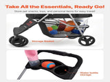 Pet Stroller, 16KG Weight Capacity, Foldable Dog Stroller Cart, 3 Wheels Cats Strollers with Mesh V952-CWTCCGK3QSHD7TWPWV0