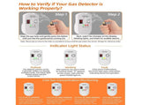 Natural Gas Detector,Digital Sound Warning Gas Detector,Natural Gas Leak Security Detection V1369-AZ3-W-22178