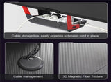 Black L-Shaped Gaming Desk w/ Storage Box V767-JJ-ZT878-L