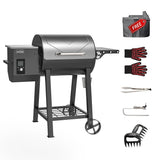 Asmoke AS500N-2 WOOD PELLET GRILL SILVER V642-ASMOKE-AS500N-2-WOOD-PELLET-GRILL-SILVER
