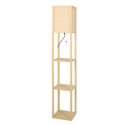 EMITTO Floor Lamp LED Storage Shelf Khaki LI0391-KH