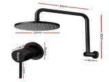 Cefito 9'' Rain Overhead Swivel Shower Head with Wall Bathroom Mixer SHOWER-A3-RO-9-BK-MIXER-RO