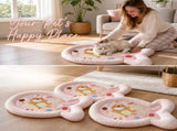 1 Pack Cute Fish-Shaped Cooling Pet Mat, Cartoon Cat Print Summer Dog Cat Bed, Breathable Non-Slip V1232-CWD-XY-009