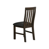 2x Wooden Frame Leatherette in Solid Wood Acacia & Veneer Dining Chairs in Chocolate Colour V43-DC-NOW-CH