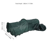 Foldable Chicken Tunnels with Green Plastic Sunshade Cover for Outdoor Garden Use, and Portable V1366-AZ2-W-17402
