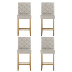 Artiss 4x Bar Stools Linen Upholstered Chairs UPHO-C-BAR-6066-BGAX4