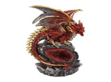 Fighting Dragon Statue Resin Desktop Dragon Figurine Sculpture with Light for Home Ornament V1294-YM0706-3115230085511