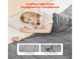Weighted Blanket, 11 kg, 2235 x 2640 mm King Size, Cooling Breathable Heavy Blanket with Glass V952-JZMTDLBT25LBE74QP001V0