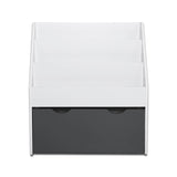 Keezi 3 Tiers Kids Bookshelf Magazine Rack Children Bookcase Organiser Storage FURNI-E-BOOK-02-WHGY