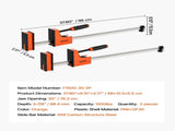 Bar Clamps for Woodworking, 2-Pack 76.2 cm Parallel Clamp Set, F-Clamp with 680 kg Load Limit, Even V952-FJ30INCH2GPXIMF6O001V0