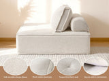Artiss Floor Sofa Lounge Chair 5 Seater with Pillow SBED-K-FLD01-5S-WH