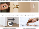 DOKU 10Pcs Door Stop, 3.5 Inch Heavy Duty 304 Stainless Steel Door Stopper with Rubber Tips Bumper, V1258-DP02-WO-450