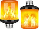 2pcs LED Flame Effect Fire Light Bulb Upgraded 4 Modes Flickering Fire Christmas Decorations Lights V1263-JX-1737