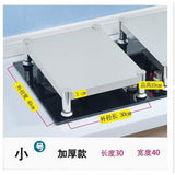 Kitchen Storage Rack Stainless Steel Silver for Induction Cooker V1366-AZ2-W-19325