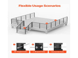 Cable Railing Post, 106.7x5x5cm Level Deck Stair Posts, 1-Pack Stainless Steel Cable Handrail Post, V952-1JZLGZXHS106AWJO6001V0