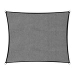 Wallaroo 280GSM Outdoor Sun Shade Sail Canopy Grey Square 3m x 3m GYSS-280-3X3