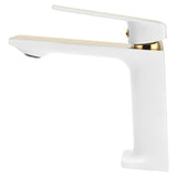 Faucet Hot Cold Mixing Water Tap Wash Basin Tap with Single Spout Long Handle for BathroomG9/16 V1294-YM0901-3112210055313