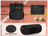 Versatile Tennis Baseball Lacrosse Bag with Multiple Pockets - Portable Black Design V888-ELOSUNG33067