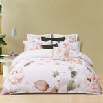 Bianca Layla White Floral Printed Cotton Sateen Quilt Cover Set Queen V442-BCA-QUILTCS-LAYLA-WHITE-QS