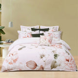 Bianca Layla White Floral Printed Cotton Sateen Quilt Cover Set Queen V442-BCA-QUILTCS-LAYLA-WHITE-QS