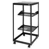 20U Open Frame Server 15''-40'' Adjustable Depth, Free Standing or Wall Mount Network Server V952-KFSJJH20U2340PHVWV0