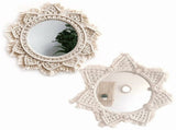 Wall Mirror Decor Round Hanging Wall Art Decoration for Bedroom Nursery Living Room Apartment Office V1366-AZ2-W-20047