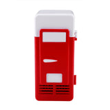 LED Mini USB Refrigerator USB Refrigerator Drinks Beverage Cans Refrigerator and Heater Red V1294-YM0722-JY05497-01