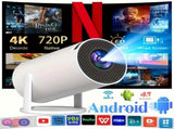HY300 Pro HD Smart Projector Mini Projector Portable Projector 4K Projector - White - Size 01 V1102-787-71314-WHT-01