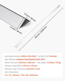 Stainless Wall Corner Protector, 38 x 38 x 2436 mm, 10 Pack Metal Corner Guards, 304 Stainless V952-BXGHJ1BXG10PTDGV3001V0