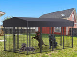 Large Jumbo Outdoor Dog Kennel Heavy Duty Pet Playpen Pre-galvanized Animal Cage Fence V767-JJ-XZ171-L-V1