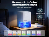 Devanti 1400ML Portable Dehumidifier Quiet Sleep Mode Timer Auto Off Bedroom White DH-1400A-WH