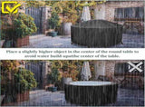 Round Cover - Waterproof - Large Round Garden Table Cover - Windproof - Anti-UV - Tough - Oxford V1188-MS101-03139-1
