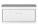 Levede 75cm Shoe Rack Storage Cabinet Bench Cosy Padded Seat Organiser Cupboard EA0290-WH-L-AU