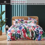 Logan and Mason 250TC Atherton Tropic Cotton Sateen Quilt Cover Set Super King V442-LED-QUILTCS-ATHERTON-TROPIC-SK