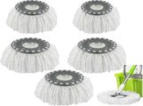 5 PCS Spin Mop Heads Replacement Refill for Old Hurricane Mr.Clean 360 Spin Magic Rotating Round Mop V1366-AZ2-W-02286