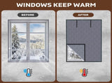 3 Layer 30*56 Inches Winter Insulated Window Curtain-Oxford Thermal Insulated Window Blanket with V1192-AZ-W-1040